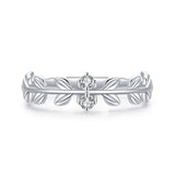 Selection of Silver Popular Irregular Stackable AAAA Lab Created Diamond Rings