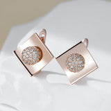 14K Gold Filled Unusual Shiny AAA Zircon Diamonds Dangle High Quality Jewellery Earrings