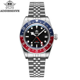 Luxury GMT Men's Diving Watch 200m Waterproof Bubble Mirror Glass Quartz Watch