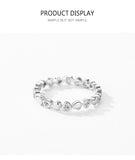 Charm Romantic Heart Design AAAA Lab Created Diamonds 925 Silver Rings