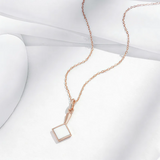 14 Rolled Gold White Enamel  High Quality Daily Fine Jewellery Pendant And Necklace
