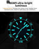 Sapphire Crystal 3D Dial Bright Lume 1000m Water Resistance Automatic Dive Watch