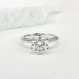 Stunning 0.5-5ct VVS1 D Colour Moissanite Diamonds Silver 18K WGP Wedding Ring