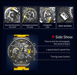 New Arrival Luxury Original Silicone Strap Fashion Quartz Waterproof Luminous Sports Top Brand Men's Wrist Watches