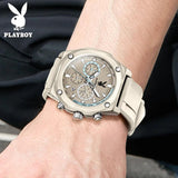 Top Brand Original Silicone Strap Multifunctional Waterproof Calendar Brand Trend Wristwatch for Men