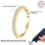 Amazing VVS1 D Colour Moissanite Diamonds Wedding Sterling Silver Eternity Ring