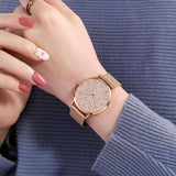 Elegant Luxury Women's Watch With Japanese Original Quartz Movement Stainless Steel Mesh Strap WristWatches