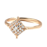 Unique 14K Gold Filled  AAA Zircon Diamonds Fashion Women Fine Jewellery Ring