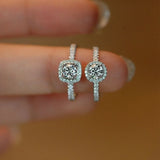 S925 Silver D VVS1 100% Real Moissanite Ring Adjustable Size Pass Diamond with GRA Certificate 18K Plating Rings