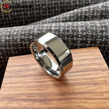 High Quality Beveled Edges Flat Polished 6/8MM Men Women Tungsten Carbide Rings