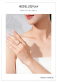 Delicate Twisted Silver Romantic Purple Heart AAAA Lab Created Diamond Ring