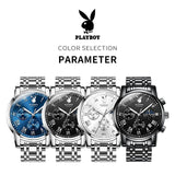 Top Brand Quartz Watches for Men - Moon Phase High Quality Business Fashion Multifunction Men's Wrist Watches