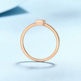 Classic Design Moissanite Diamonds Solitaire Rings For Women 925 Silver with White Champagne Gold Plated Jewellery