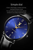 Quality Leather Strap Male Quartz Watch Casual Simple Fashion Male Wristwatch Waterproof with Stopwatch Alarm