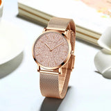Elegant Luxury Women's Watch With Japanese Original Quartz Movement Stainless Steel Mesh Strap WristWatches