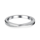 Charming 2MM VVS1 D Colour Moissanite Diamonds Simple Engagement Rings For Women Sterling Sliver Fashion Jewellery