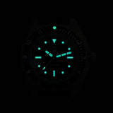 Sweep Seconds Quartz Movement Sapphire Stainless Steel Waterproof Luminous Wristwatch