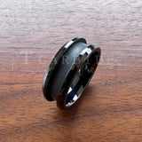 Groove Beveled Polished Finish 4/6/8mm Tungsten Carbide Engagement Rings