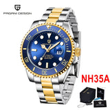 Luxury Brand Top Luxury Gold Automatic Mechanical Wrist Watch Men - Stainless Steel Waterproof New Men's Watches