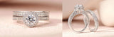 Terrific 1.88Ct Brilliant Round White AAAAA Quality High Carbon Lab Created Diamond Wedding Engagement Rings Sets - The Jewellery Supermarket