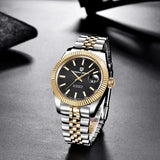 New Top Brand Luxury Automatic Watch Stainless Steel 100m Waterproof Mechanical Watches for Men - The Jewellery Supermarket