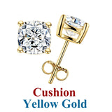 Dazzling 0.5-3ct Moissanite Diamond Sterling Silver Stud Earrings for Women Men