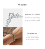 Elegant VVS1 D Colour Moissanite  Exquisite Arrow 925 Sterling Silver Ring