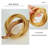 New Fashion Simple Snake Shape Opening Bangle for Women Personality Hiphop Punk Stainless Steel Cuff Bracelet Jewellery - The Jewellery Supermarket