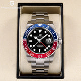 New LUXURY DESIGN Top Mechanical Automatic Watch Sports Rubber Diver Series Watch Luminous Date Display Wristwatches