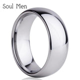 New Silver Gold Colour Matte Surface Men's Fashion Tungsten Carbide Engagement Wedding Rings - The Jewellery Supermarket