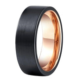 New Silver Gold Colour Matte Surface Men's Fashion Tungsten Carbide Engagement Wedding Rings - The Jewellery Supermarket