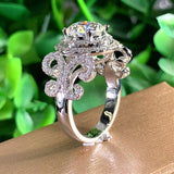 Aesthetic Design Brilliant AAA+ Cubic Zirconia Diamonds Graceful Fashion Ring - The Jewellery Supermarket