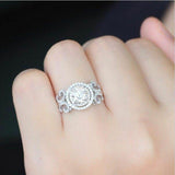 Aesthetic Design Brilliant AAA+ Cubic Zirconia Diamonds Graceful Fashion Ring - The Jewellery Supermarket