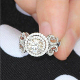 Aesthetic Design Brilliant AAA+ Cubic Zirconia Diamonds Graceful Fashion Ring - The Jewellery Supermarket