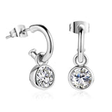 Alluring AAA+Cubic Zirconia Rose Gold Stud Earrings - Best Online Prices by Jewellery Supermarket - The Jewellery Supermarket