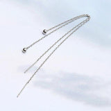 Appealing 925 Sterling Silver Long Dangle Drop Earrings- Wholesale Prices by Jewellery Supermarket - The Jewellery Supermarket