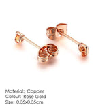 Appealing AAA+ Cubic Zirconia Stud Earring Selection Rose Gold Silver Color - Best Online Prices by Jewellery Supermarket - The Jewellery Supermarket