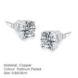 Appealing AAA+ Cubic Zirconia Stud Earring Selection Rose Gold Silver Color - Best Online Prices by Jewellery Supermarket - The Jewellery Supermarket