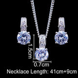 Appealing Bridal Jewelry Set With AAA Zircon Earrings Pendant Necklace - Best Online Prices by Jewellery Supermarket - The Jewellery Supermarket