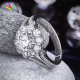 Art Deco Vintage style 1.25 Ct Simulated Lab Diamond Silver Luxury Ring - The Jewellery Supermarket