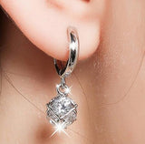 Attractive 925 Sterling-silver-jewelry AAA Zircon Ball AAA Stud Earrings - Best Online Prices by Jewellery Supermarket