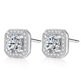 Attractive Selection Lab Diamond Stud Earrings 100% original 925 sterling silver- Factory Direct Prices by Jewellery Supermarket - The Jewellery Supermarket