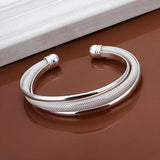 Attractive Silver Plated Hypotenuse Bracelet Bangle- Factory Direct Prices by Jewellery Supermarket