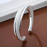 Attractive Silver Plated Hypotenuse Bracelet Bangle- Factory Direct Prices by Jewellery Supermarket - The Jewellery Supermarket