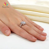 Awesome 1.5 Ct Princess Cut Silver Wedding Anniversary Engagement Fine Jewellery Ring - The Jewellery Supermarket