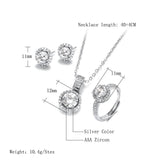 Best Seller - Delightful 18KGP AAA+ Zircon Jewelry Set