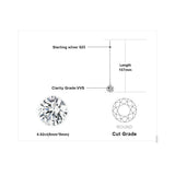 Captivating 925 Sterling Silver AAA+ Quality Cubic Zirconia Long Drop Earrings - Best Online Prices by Jewellery Supermarket. - The Jewellery Supermarket