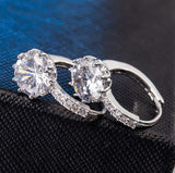 Captivation Fashion Round 2.0ct AAA+ Cubic Zirconia Drop Earrings - The Jewellery Supermarket