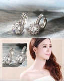 Captivation Fashion Round 2.0ct AAA+ Cubic Zirconia Drop Earrings - The Jewellery Supermarket