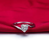 Charming 925 Silver Ring Heart-shape AAA+ Zircon Gemstones- Factory Direct Prices by Jewellery Supermarket - The Jewellery Supermarket
